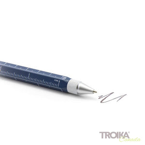 TROIKA Multitasking ballpoint pen "CONSTRUCTION" - blue