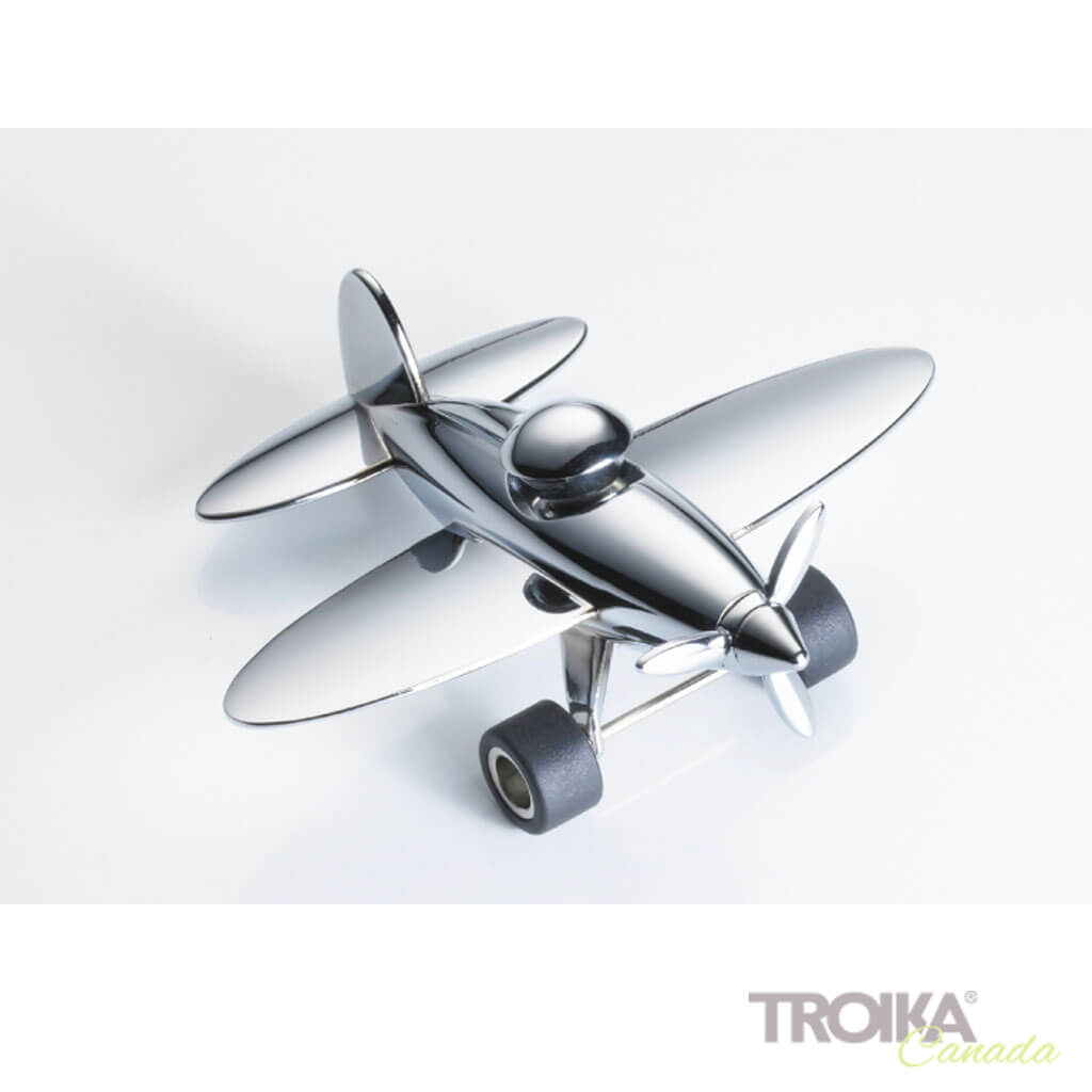 TROIKA Paper clip holder "STOP OVER" - silver