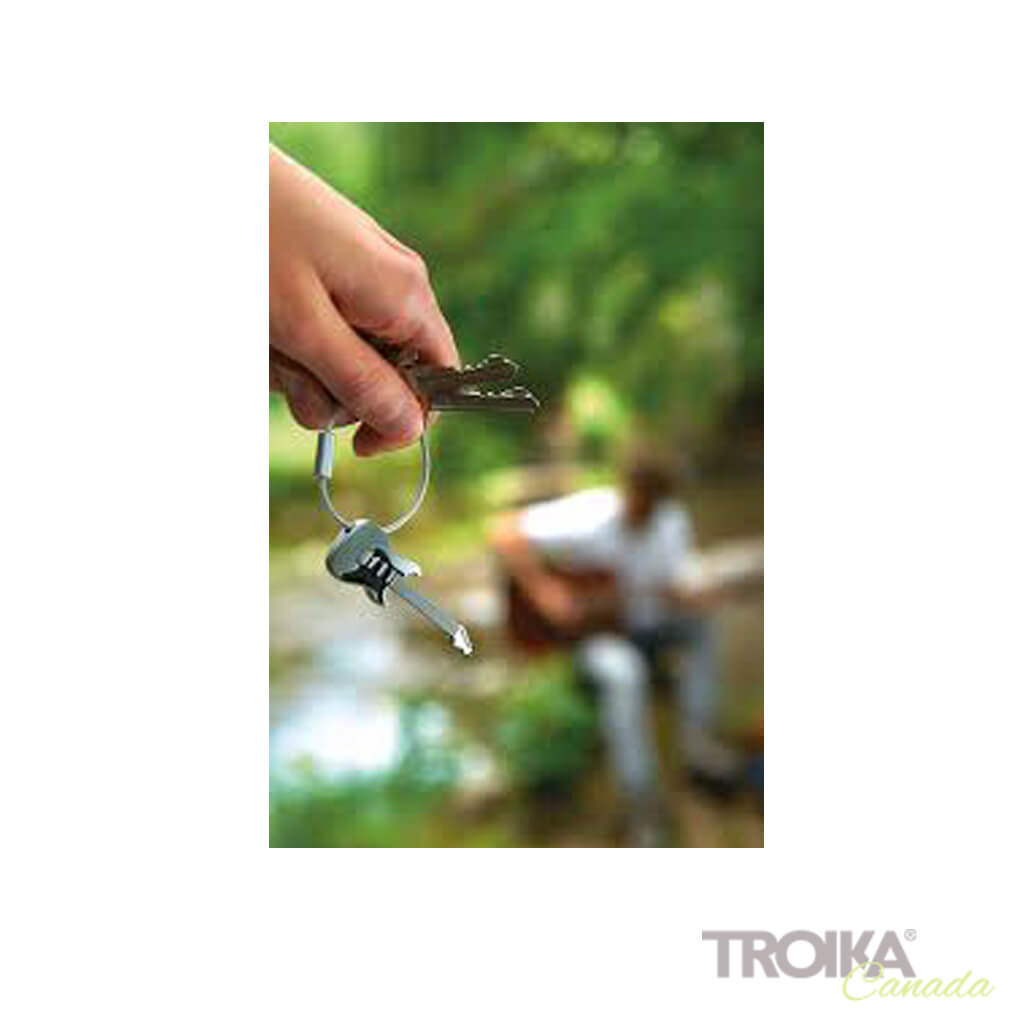 TROIKA Keychain "STRAT AM RING"