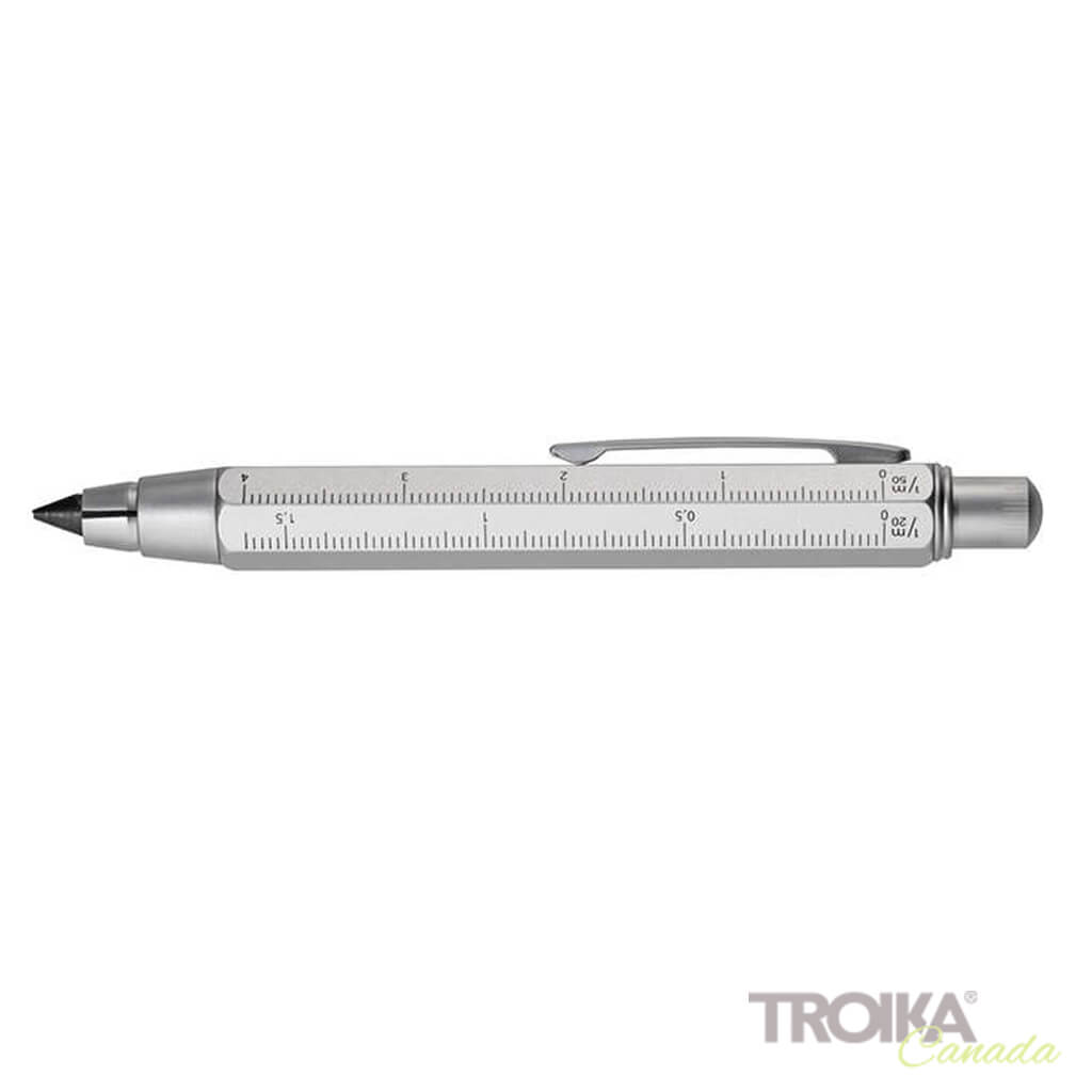 TROIKA’s Silver Carpenter’s Pencil  and ruler