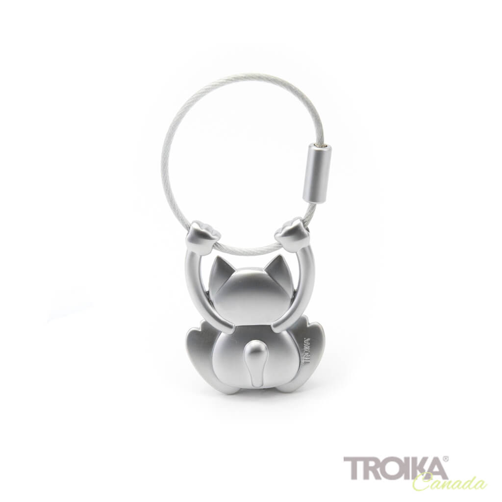 TROIKA Keychain "TABBY" - silver
