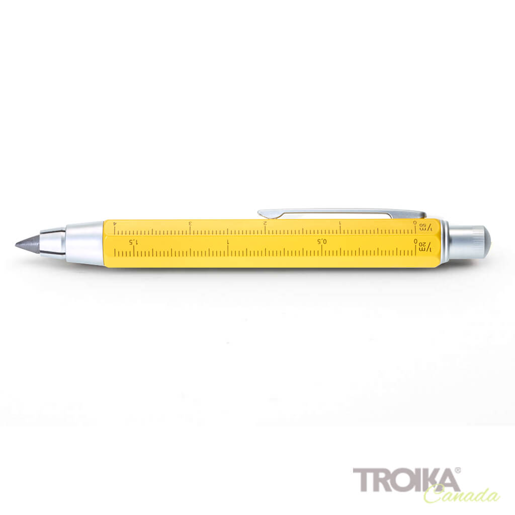 Yellow Carpenter's Pencil and its ruler