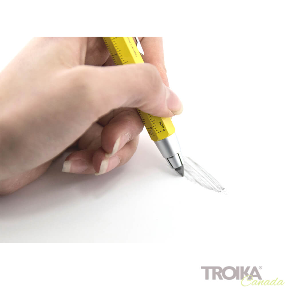 Hand drawing with Yellow Carpenter's Pencil 