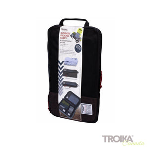TROIKA Ensemble de sac de compression de voyage BUSINESS PACKING CUBES  (anthracite, noir, Polyester, 445g) comme goodies d'entreprise Sur