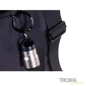 TROIKA Handbag Alarm and Keyring with Carabiner "ALARM AMIGO" - Titanium