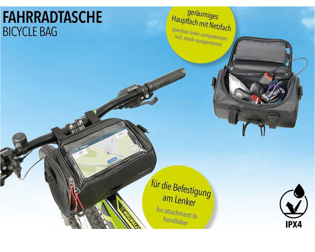 Troika Waterproof Bicycle Bag – Durable Handlebar Bike Bag