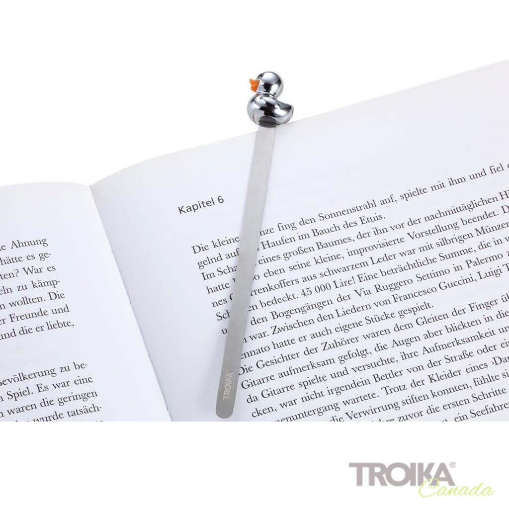 TROIKA Bookmark "DUCK" - Silver