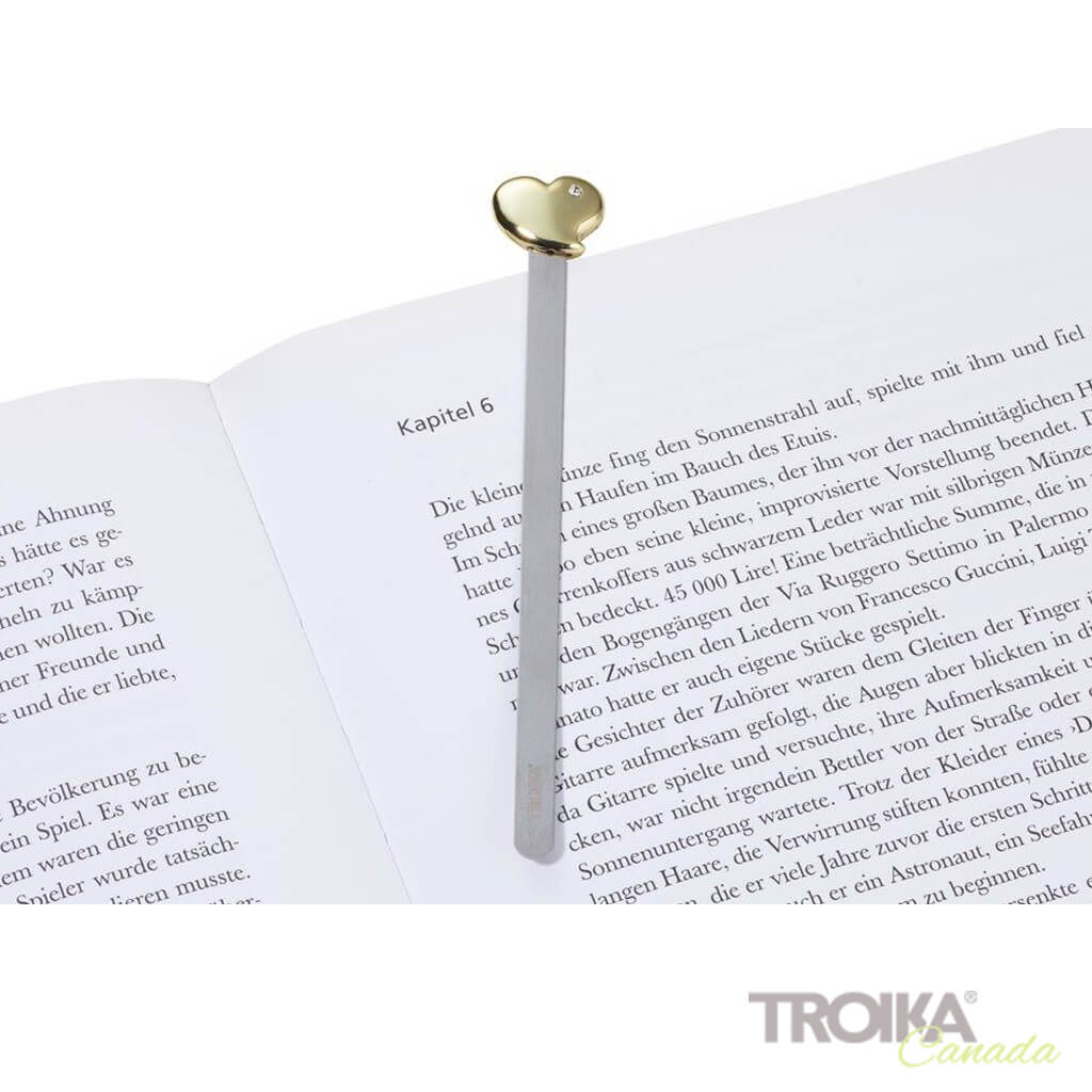 TROIKA Bookmark "HEART" - Gold