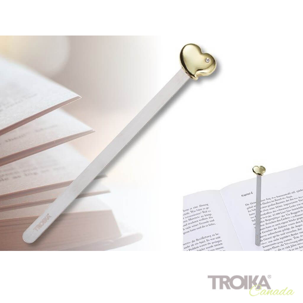 TROIKA Bookmark "HEART" - Gold