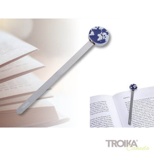 TROIKA Bookmark "WORLD" - Blue/Grey
