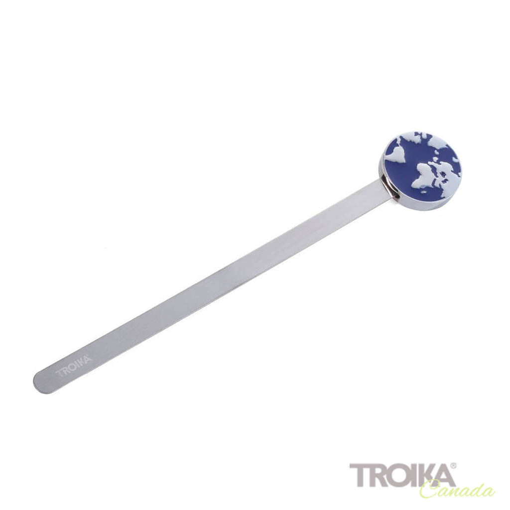 TROIKA Bookmark "WORLD" - Blue/Grey