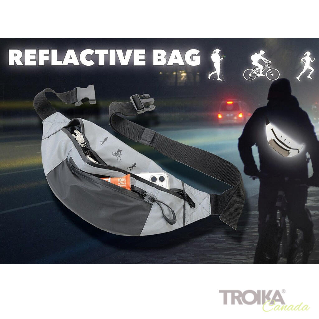 TROIKA Belt bag "REFLACTIVE BAG"