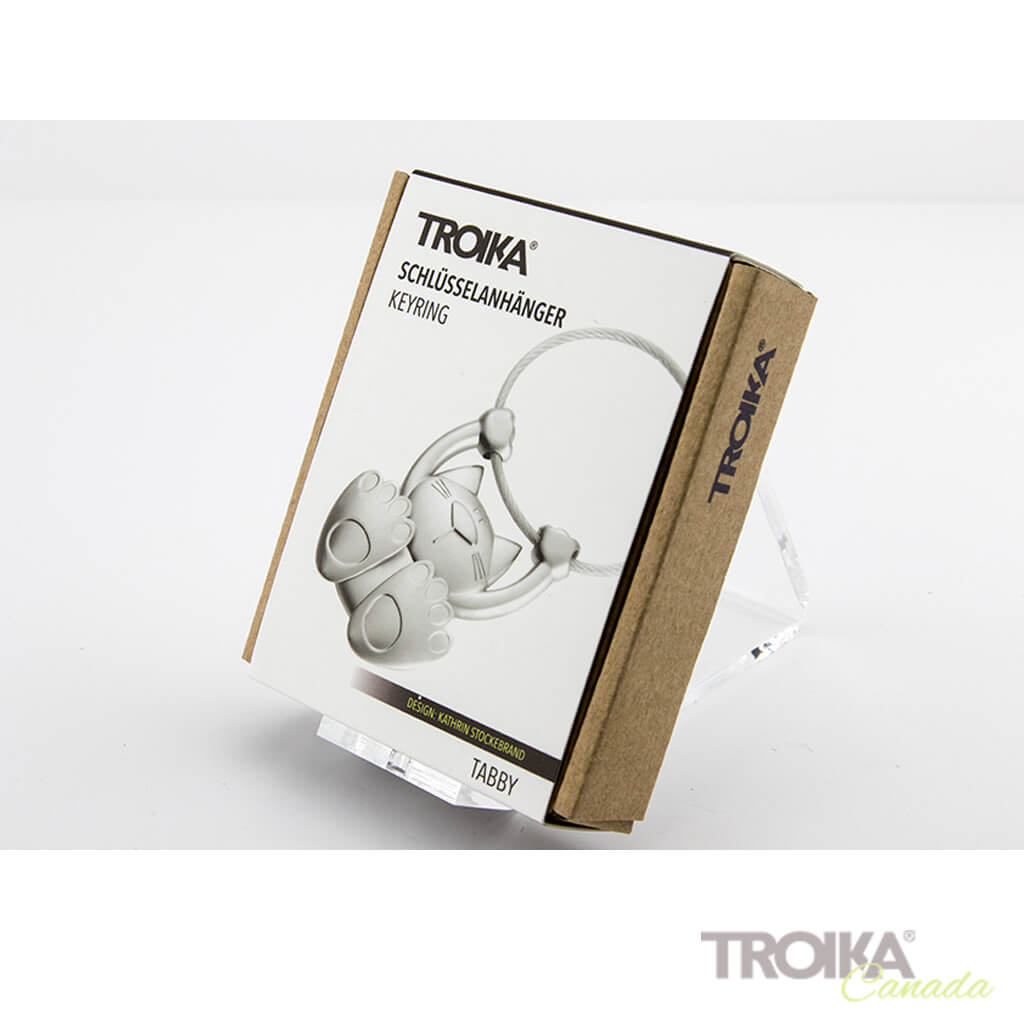 TROIKA Keychain "TABBY" - silver
