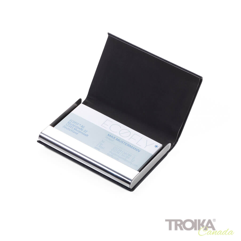 TROIKA CREDIT CARD CASE "MARBLE SAFE" - GREY
