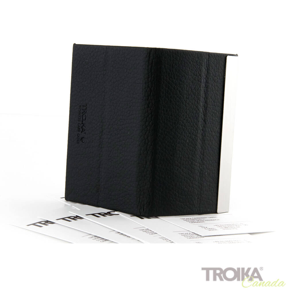 BUSINESS CARD CASE "CARD STAND" - BLACK