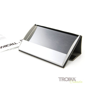 BUSINESS CARD CASE "CARD STAND" - GREY