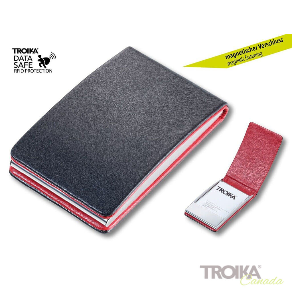 Troika Leather Mini Magnetic Keychain Holder - Red