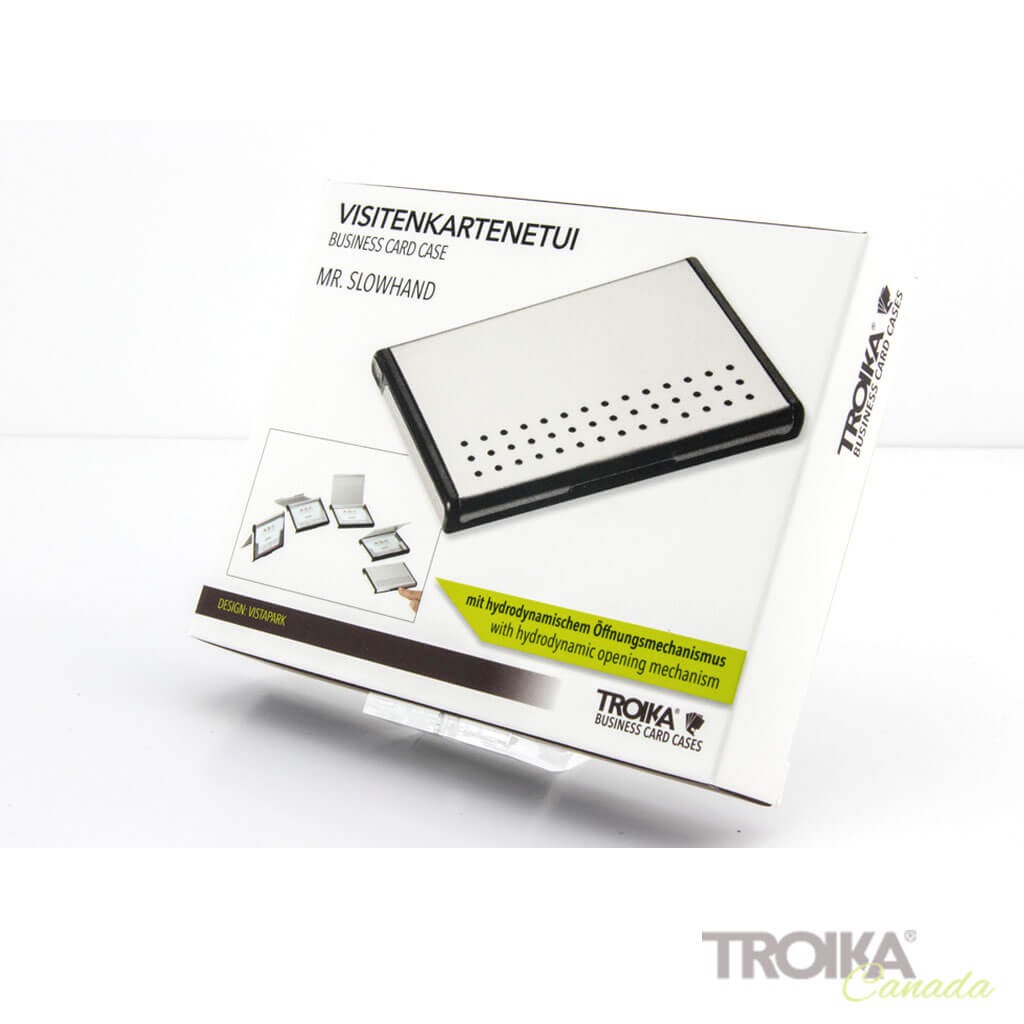 BUSINESS CARD CASE "MR. SLOWHAND" - SILVER