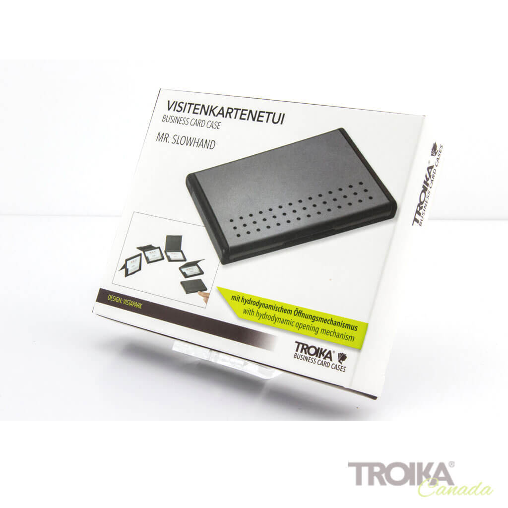 BUSINESS CARD CASE "MR. SLOWHAND" - GREY