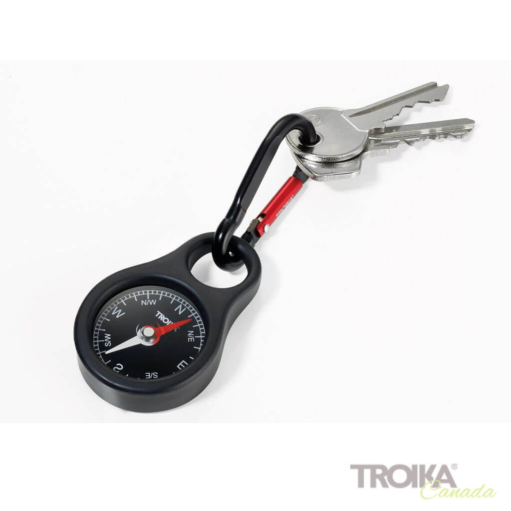 TROIKA Keychain "WEGWEISER" - Black