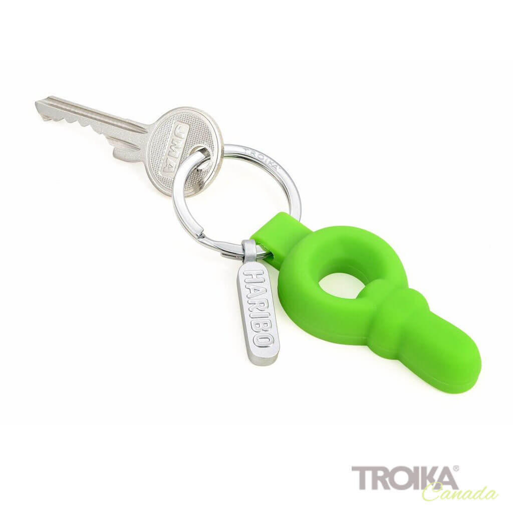 TROIKA Keychain "HARIBO SCHNULLER" - Green