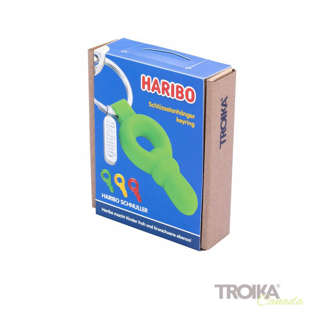 TROIKA Keychain "HARIBO SCHNULLER" - Green