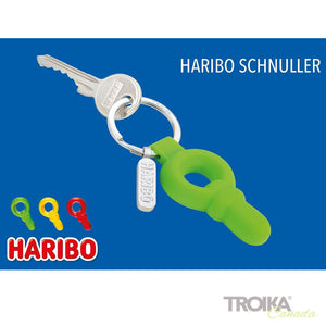 TROIKA Keychain "HARIBO SCHNULLER" - Green