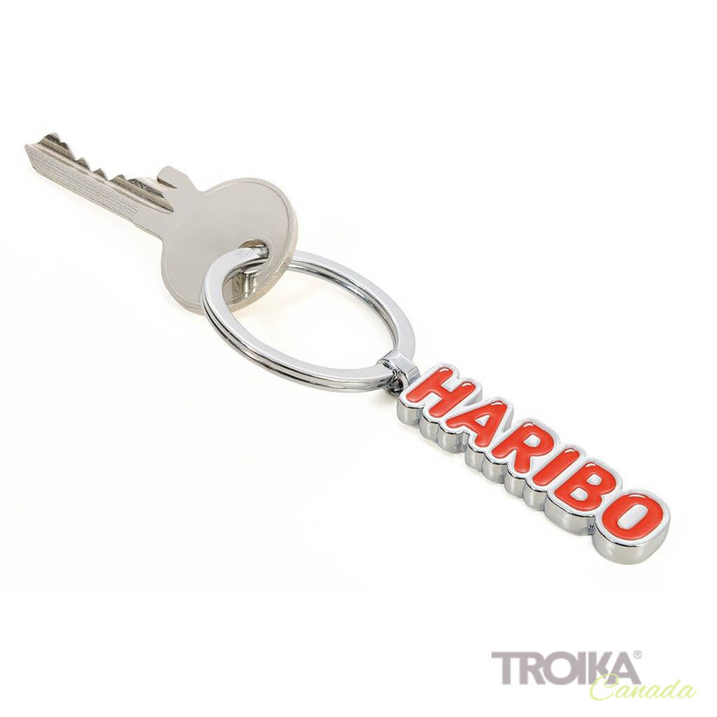 TROIKA Keychain "HARIBO LOGO ROT"
