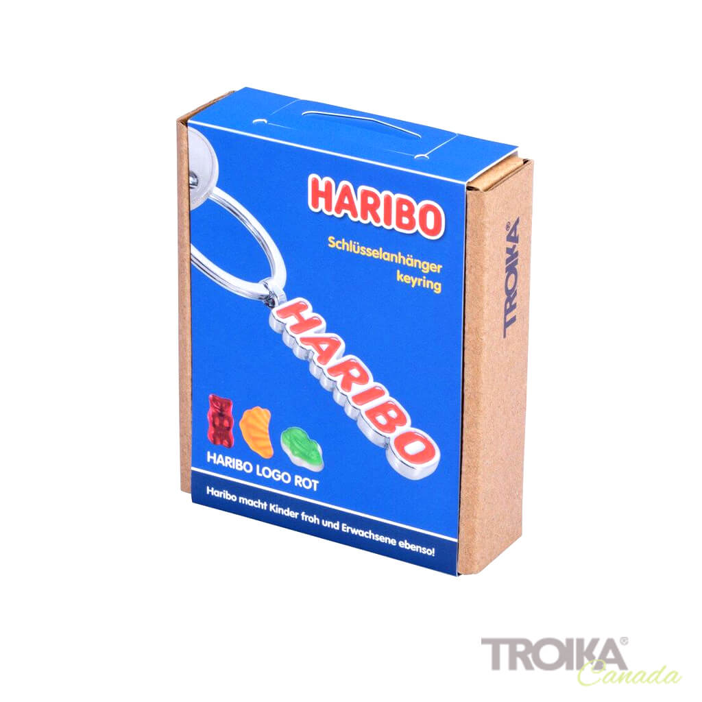 TROIKA Keychain "HARIBO LOGO ROT"