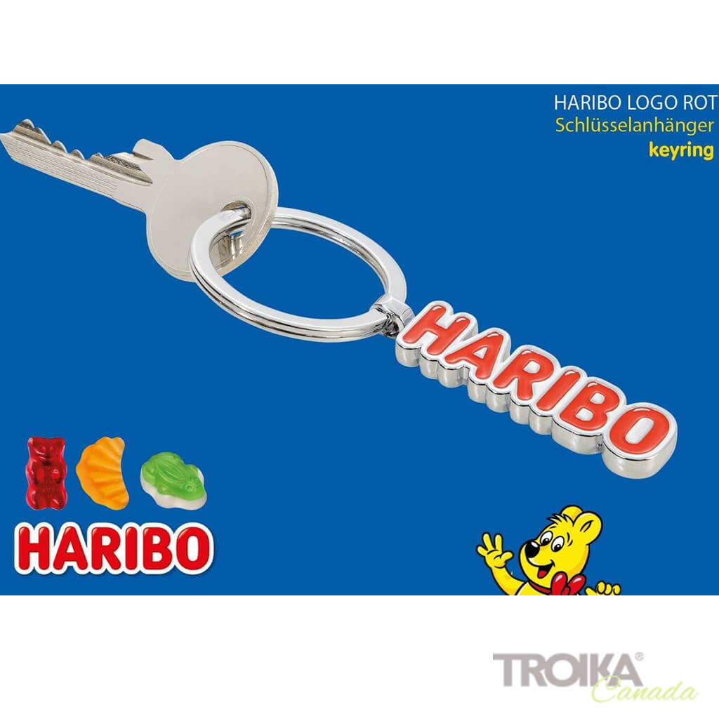 TROIKA Keychain "HARIBO LOGO ROT"