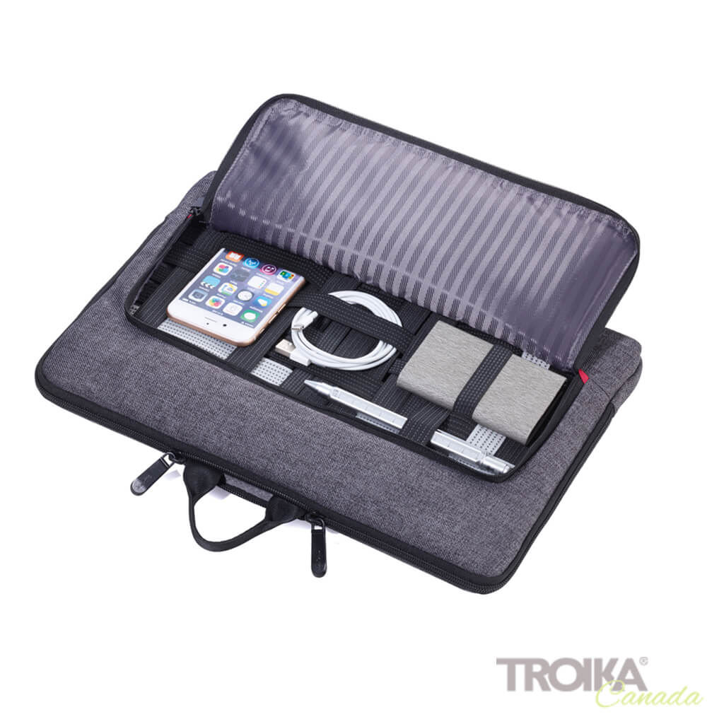 TROIKA PORTFOLIO BAG "MON CARRY" - GREY