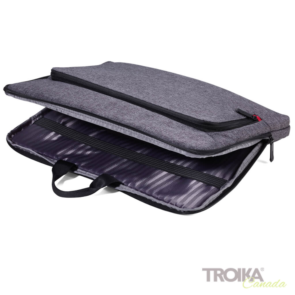 TROIKA PORTFOLIO BAG "MON CARRY" - GREY