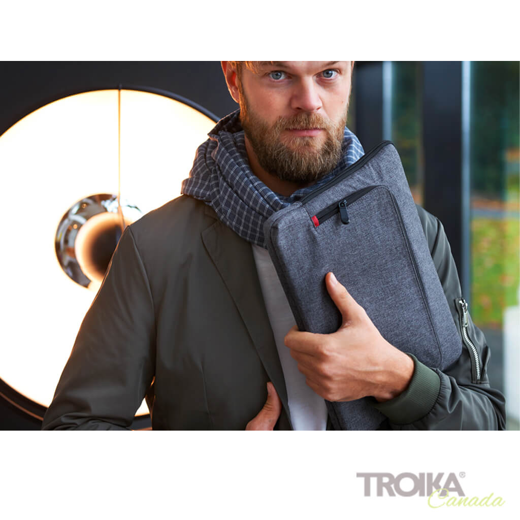 TROIKA PORTFOLIO BAG "MON CARRY" - GREY