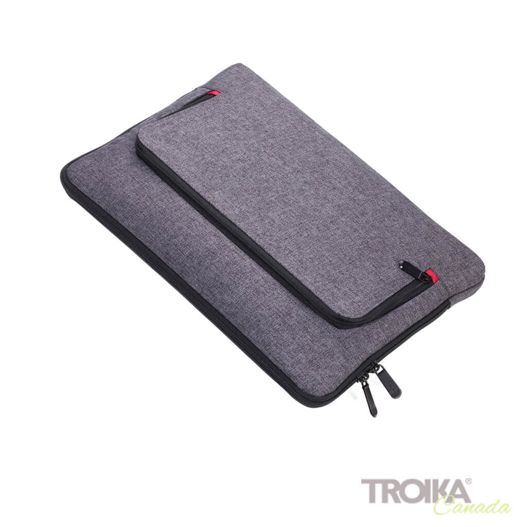 TROIKA PORTFOLIO BAG "MON CARRY" - GREY