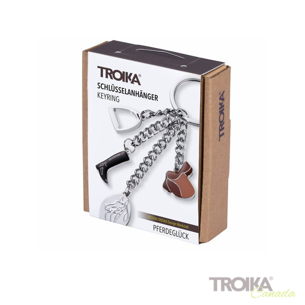 Troika Keychain with horse and sattle