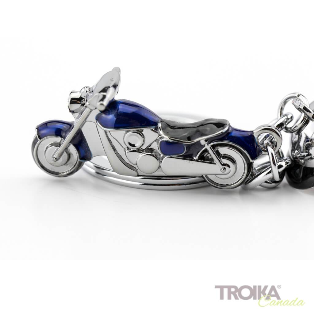 TROIKA Keyring with 2 charms "KEY CRUISING" blue