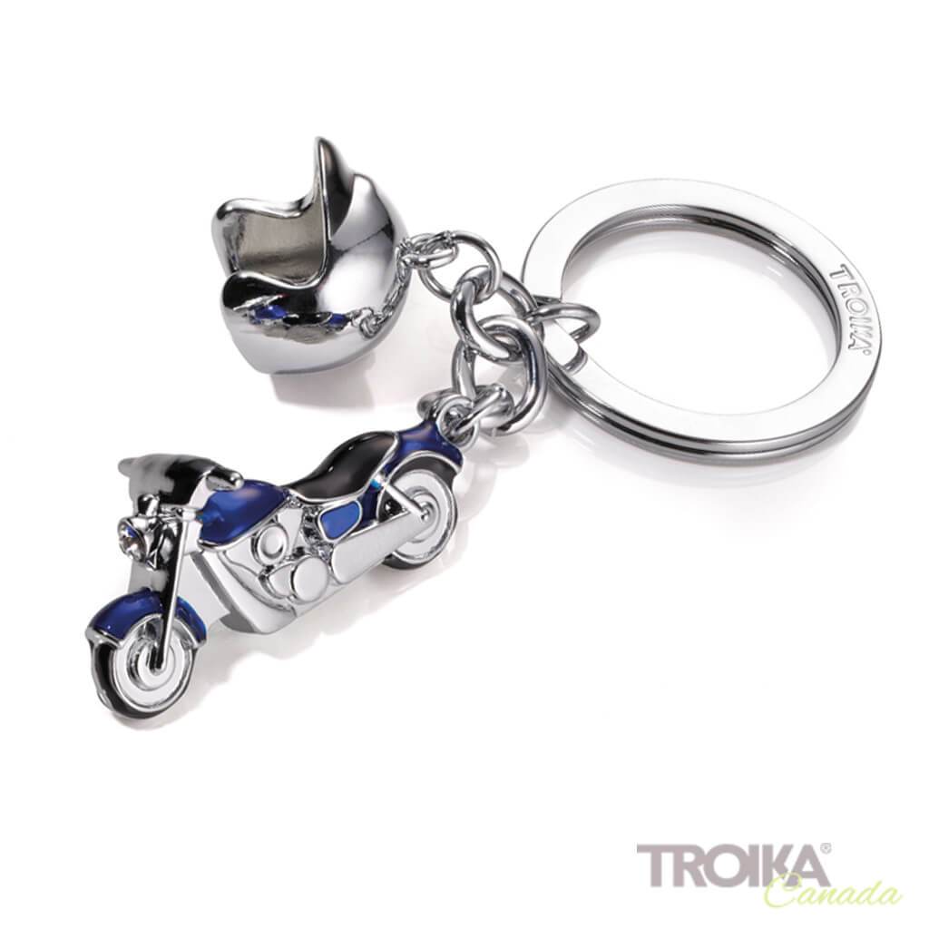 TROIKA Keyring with 2 charms "KEY CRUISING" blue