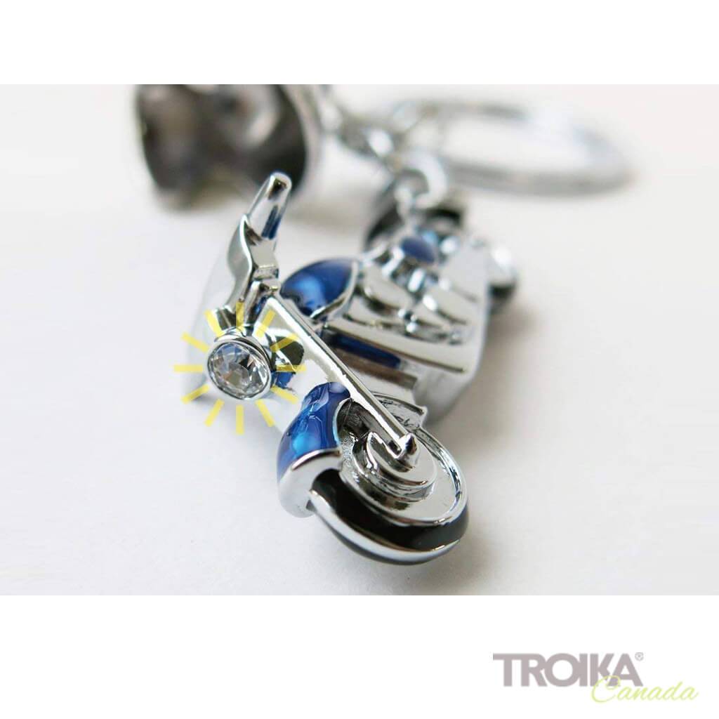 TROIKA Keyring with 2 charms "KEY CRUISING" blue