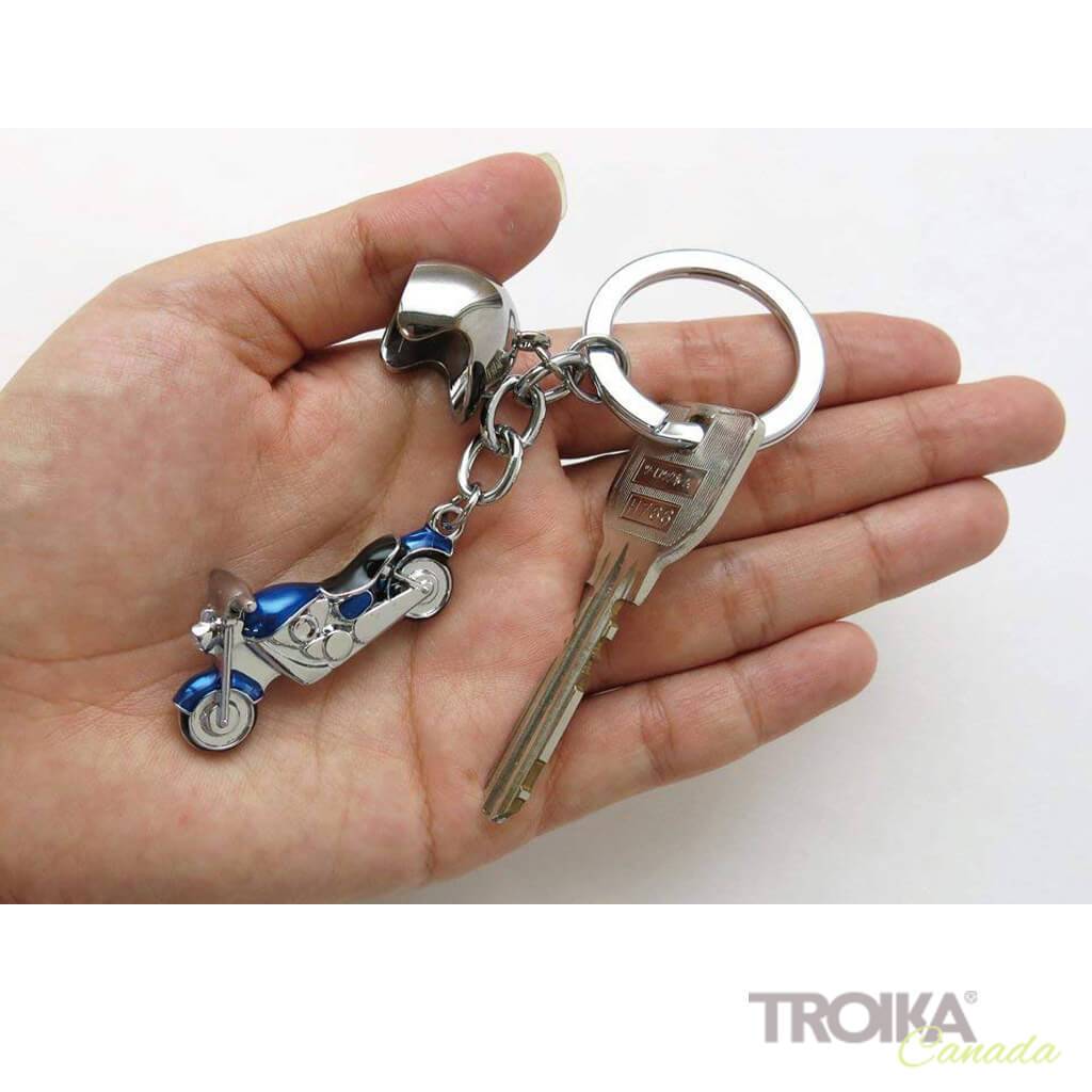 TROIKA Keyring with 2 charms "KEY CRUISING" blue