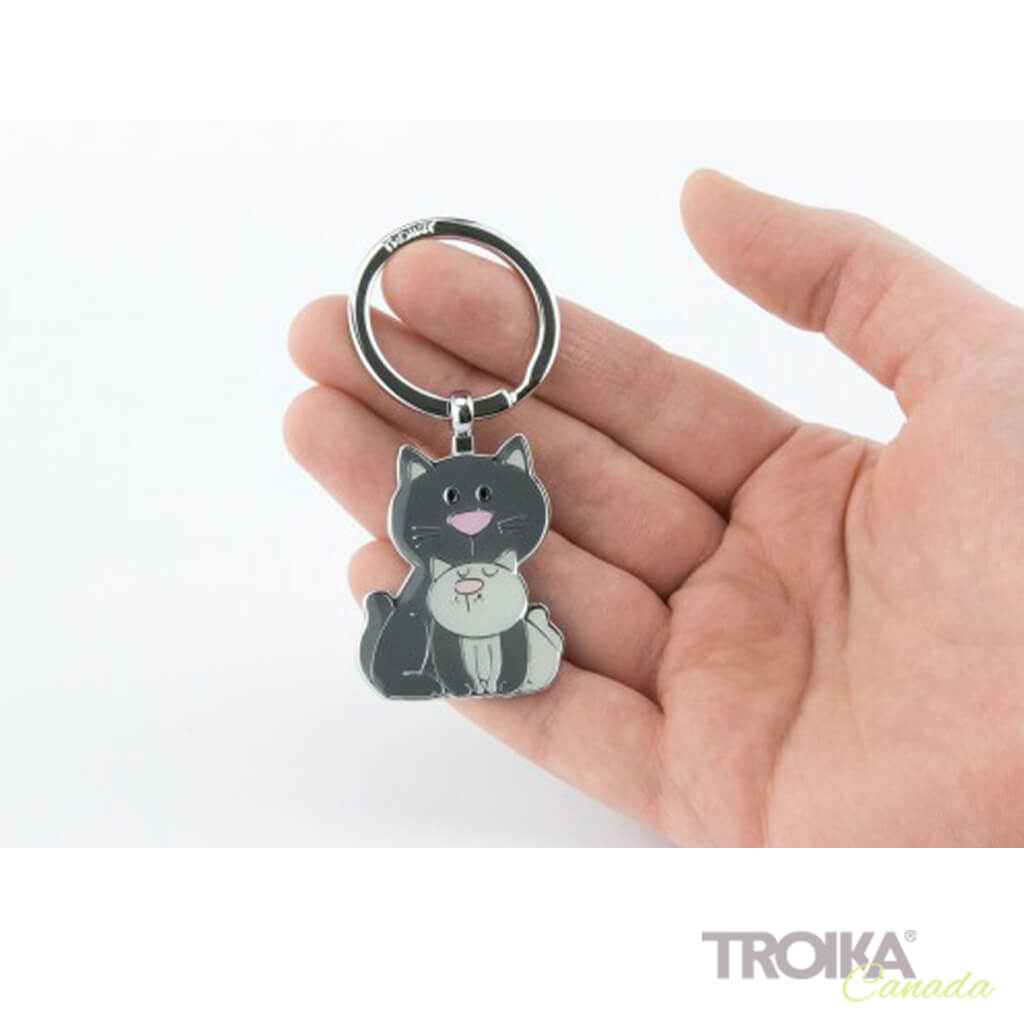 TROIKA Keyring "CAT & KITTY"
