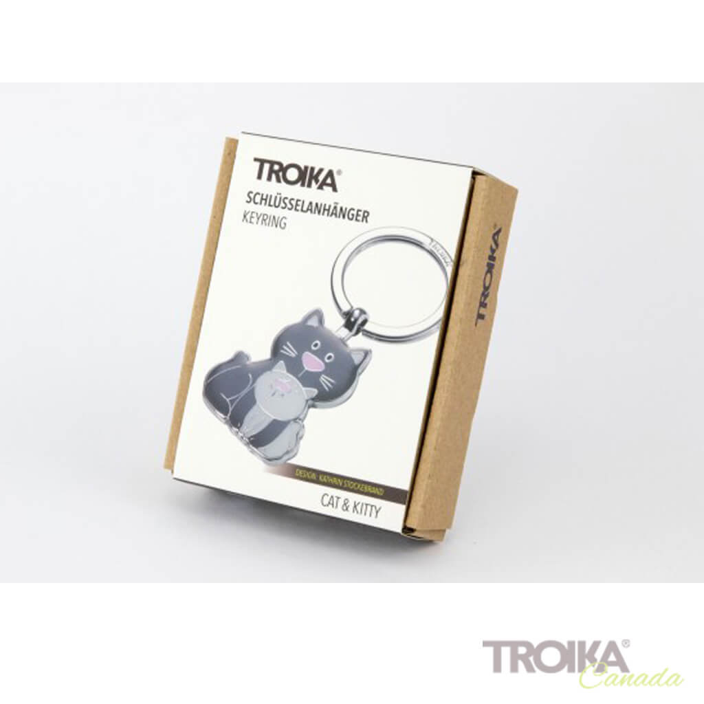 TROIKA Keyring "CAT & KITTY"