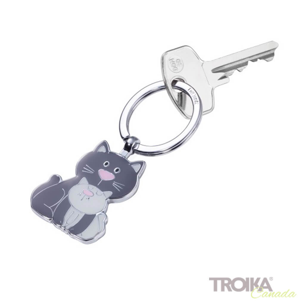 TROIKA Keyring "CAT & KITTY"