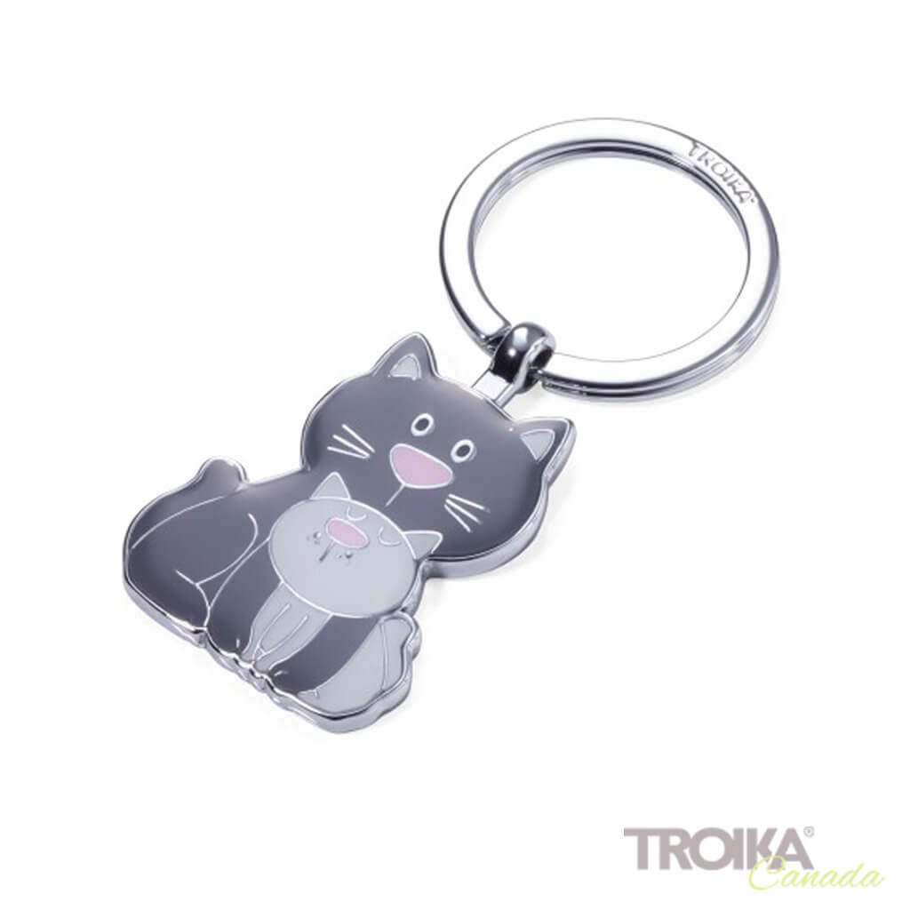 TROIKA Keyring "CAT & KITTY"