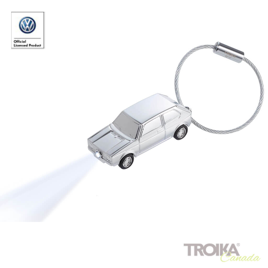 TROIKA Keychain "LED Light Golf GTI 1976"