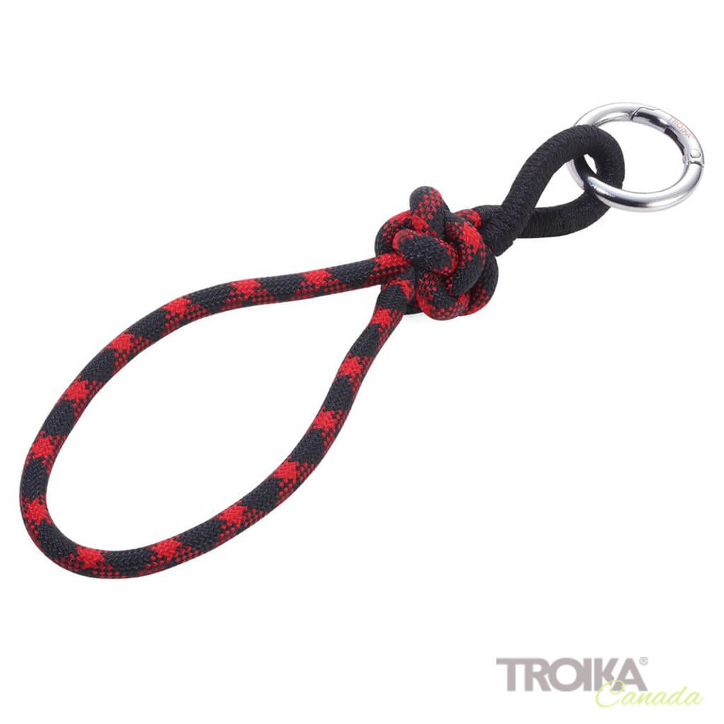TROIKA Keychain with loop "CORDULA" - RED