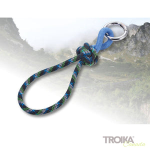 TROIKA Keychain with loop "CORDULA" - BLUE