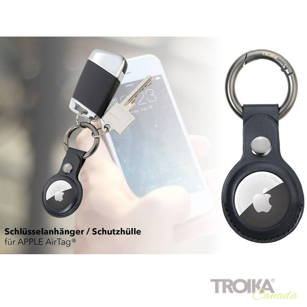 TROIKA Keyring "AIRTAG COVER" - BLACK