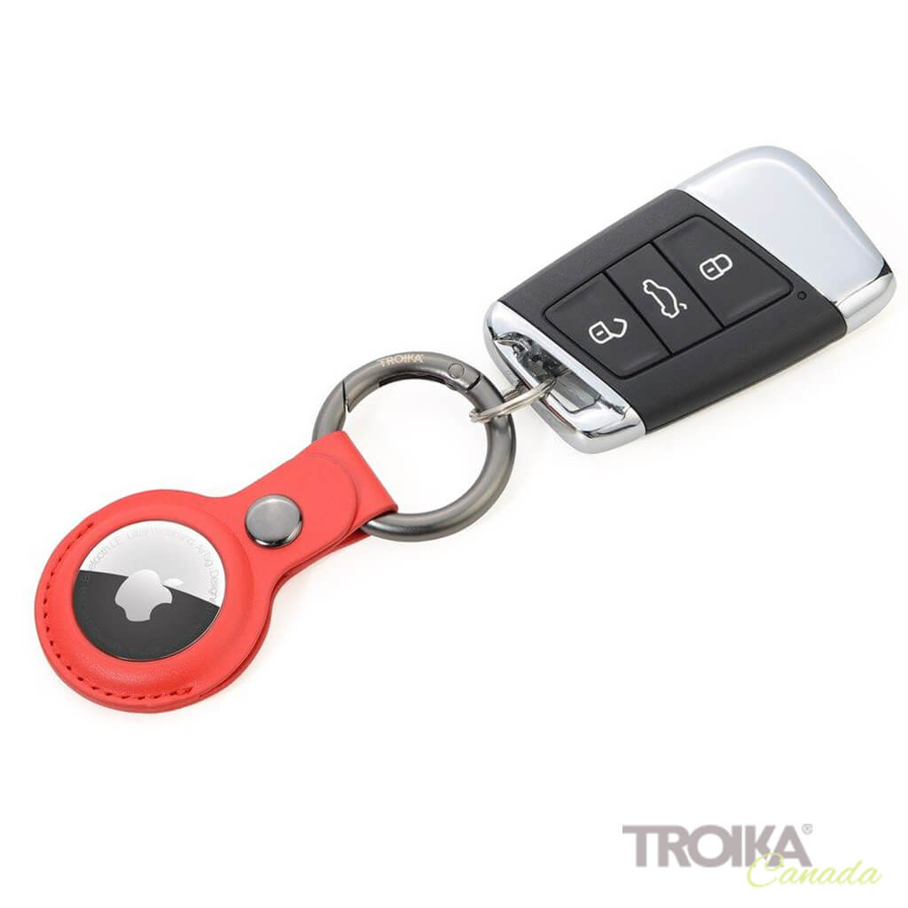 TROIKA Keyring "AIRTAG COVER" - RED