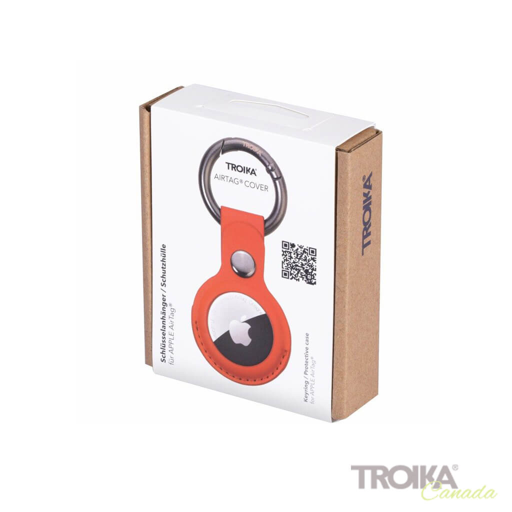 TROIKA Keyring "AIRTAG COVER" - RED
