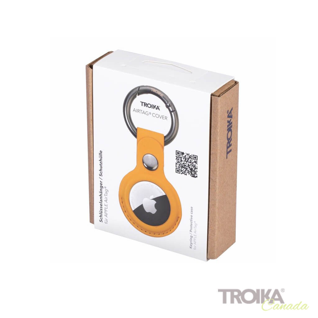 TROIKA Keyring "AIRTAG COVER" - YELLOW